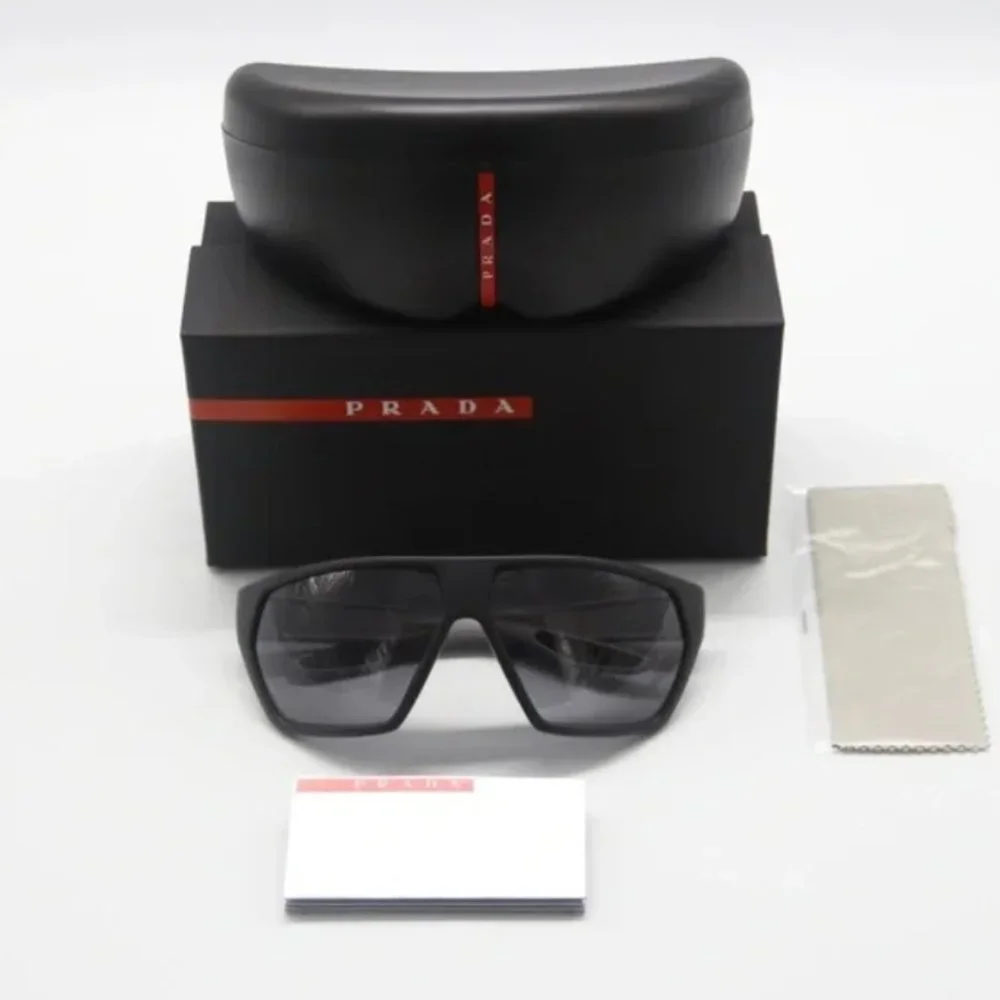 Prada Men's 57mm Authentic Grey Sunglasses w/ Full Box